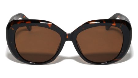 Three Dot Temple Accent Fashion Butterfly Wholesale Sunglasses