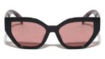 Tortoise Frame Design Fashion Geometric Cat Eye Wholesale Sunglasses