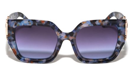 Tangled Snakes Hinge Accent Fashion Geometric Cat Eye Wholesale Sunglasses